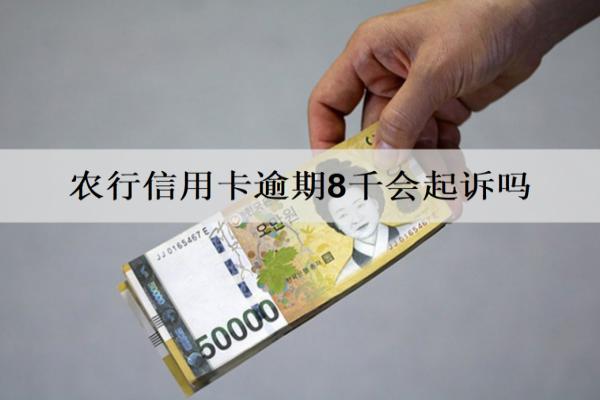 農(nóng)行信用卡逾期8千會(huì)起訴嗎？還不上怎么解決呢？
