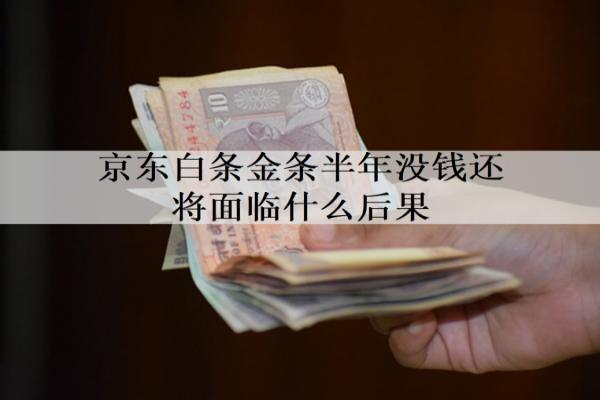 京東白條金條半年沒錢還將面臨什么后果？逾期后果及解決辦法詳解