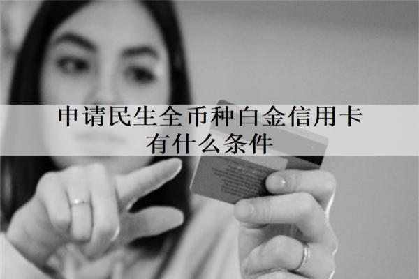 申請(qǐng)民生全幣種白金信用卡有什么條件？要什么材料？