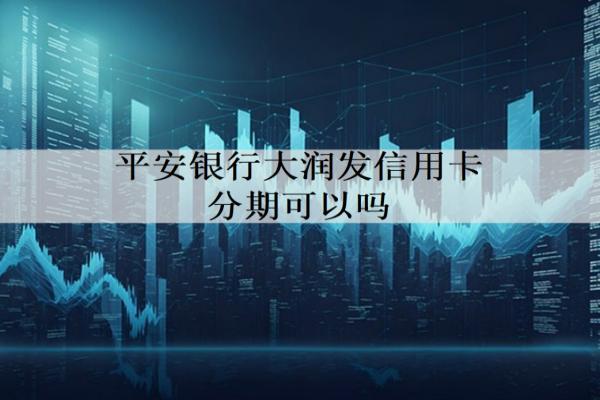 平安銀行大潤發(fā)信用卡分期可以嗎？可以怎么分期？