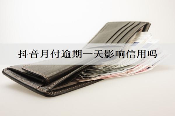 抖音月付逾期一天