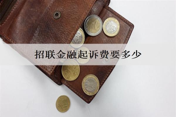 招聯金融起訴費要多少錢？