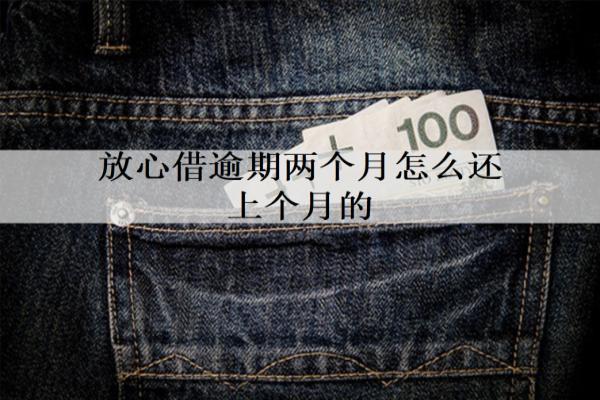 放心借逾期兩個月怎么還上個月的錢？