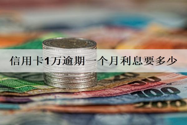 信用卡1萬逾期一個(gè)月利息要多少？逾期利息計(jì)算方式詳解