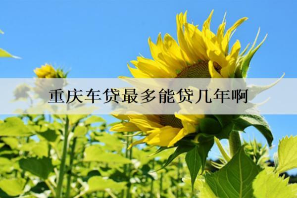 重慶車貸最多能貸幾年??？