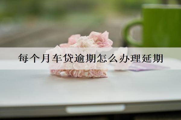 每個(gè)月車貸逾期怎么辦理延期？逾期延期辦理流程詳解
