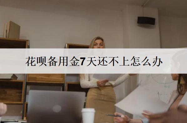 花唄備用金7天還不上怎么辦？可以這么辦