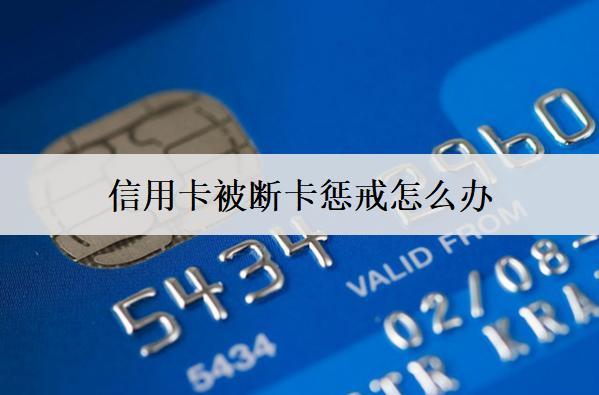 信用卡被斷卡懲戒怎么辦？能這么辦