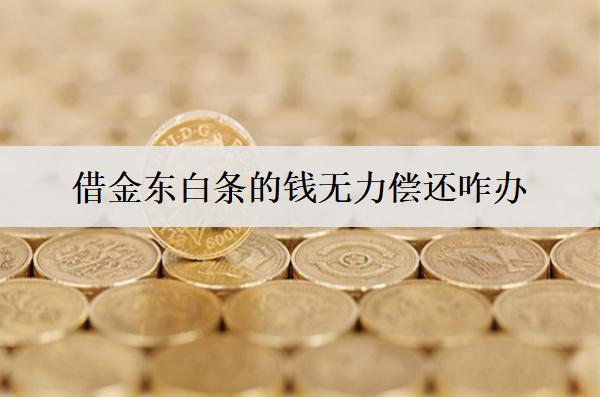 借京東白條的錢無力償還咋辦？詳細(xì)分析白條無力償還解決辦法