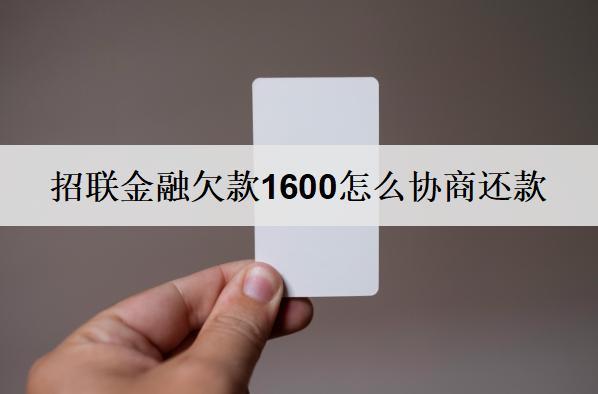 招聯(lián)金融欠款1600怎么協(xié)商還款？盤點(diǎn)招聯(lián)金融詳細(xì)協(xié)商步驟
