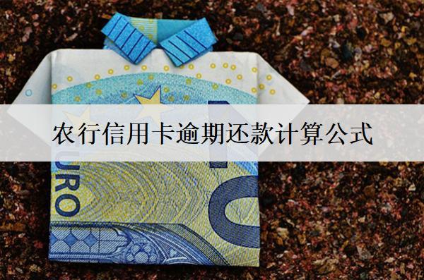 農(nóng)行信用卡逾期還款計(jì)算公式是怎樣的？