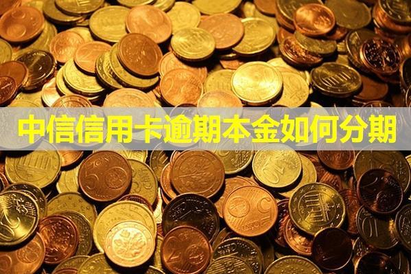 中信信用卡逾期本金如何分期？