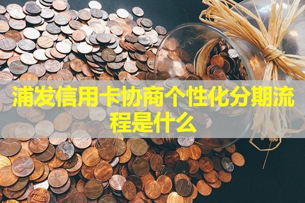 浦發(fā)信用卡協(xié)商個(gè)性化分期流程是什么？