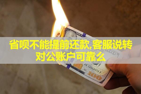 省唄不能提前還款，工作人員說轉(zhuǎn)對公賬戶可靠么？