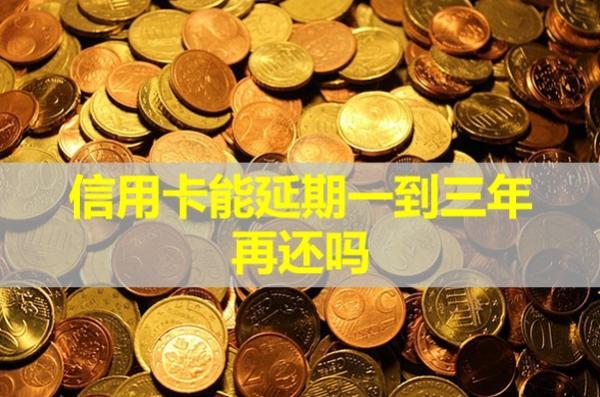 信用卡能延期一到三年再還嗎？延期有利息嗎？