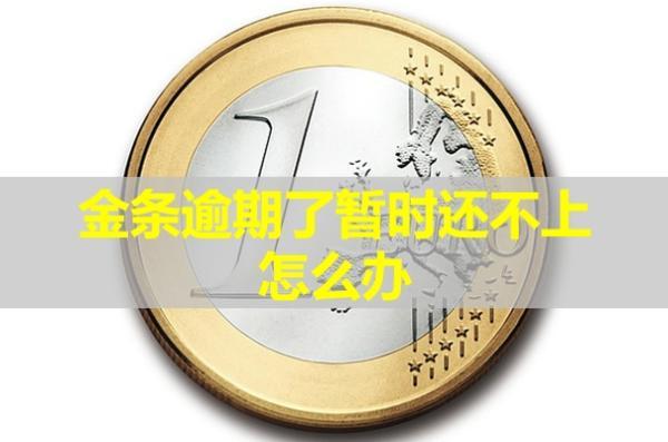 金條逾期了暫時還不上怎么辦？會上門催收嗎？