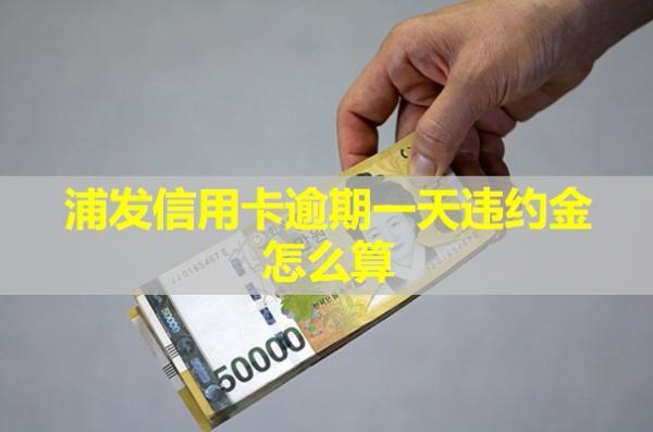 浦發(fā)信用卡逾期一天違約金怎么算？