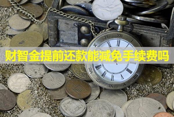 財(cái)智金提前還款能減免手續(xù)費(fèi)嗎？有啥影響？