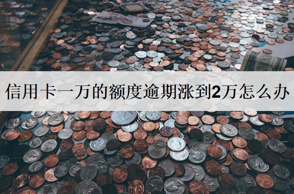 信用卡一萬的額度逾期漲到2萬