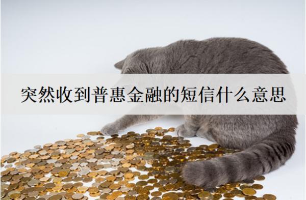 突然收到普惠金融的短信什么意思？意思及應(yīng)對(duì)方法