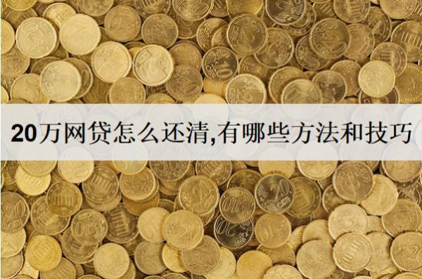 20萬(wàn)網(wǎng)貸怎么還清,有哪些方法和技巧？