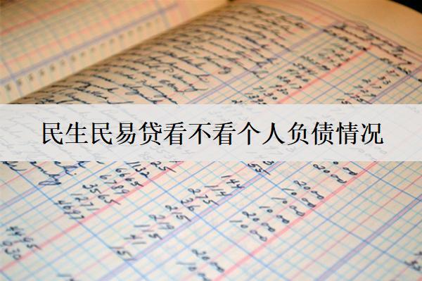 民生民易貸看不看個(gè)人負(fù)債情況？