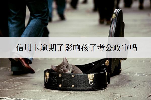 信用卡逾期了影響孩子考公政審嗎？