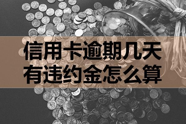 信用卡逾期幾天有違約金怎么算