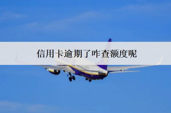 信用卡逾期了咋查額度呢？被限額怎么辦？