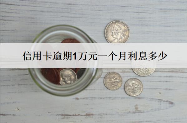 信用卡逾期1萬(wàn)元一個(gè)月利息多少？