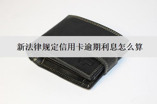 新法律規(guī)定信用卡逾期利息怎么算？怎么減免？