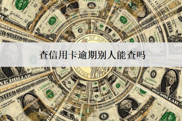 查信用卡逾期別人能查嗎？怎么查？