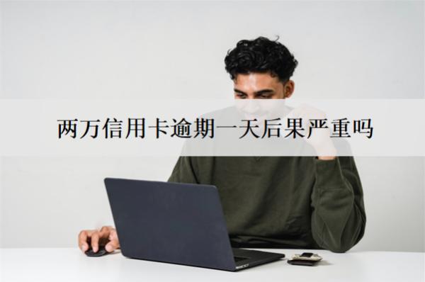 兩萬信用卡逾期一天后果嚴重嗎