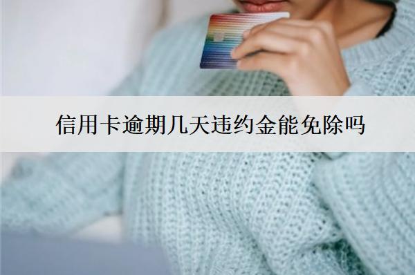 信用卡逾期幾天違約金能免除嗎？會上信用嗎？
