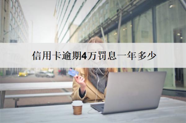 信用卡逾期4萬(wàn)罰息一年多少？怎么減免？