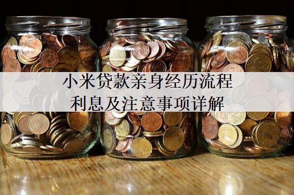 小米貸款親身經(jīng)歷流程利息及注意事項(xiàng)詳解