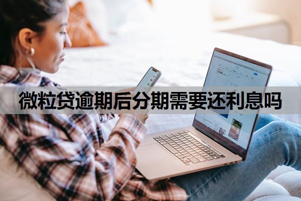微粒貸逾期后分期需要還利息嗎