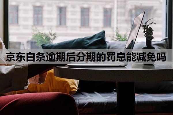 京東白條逾期后分期的罰息能減免嗎？減免可行性及條件