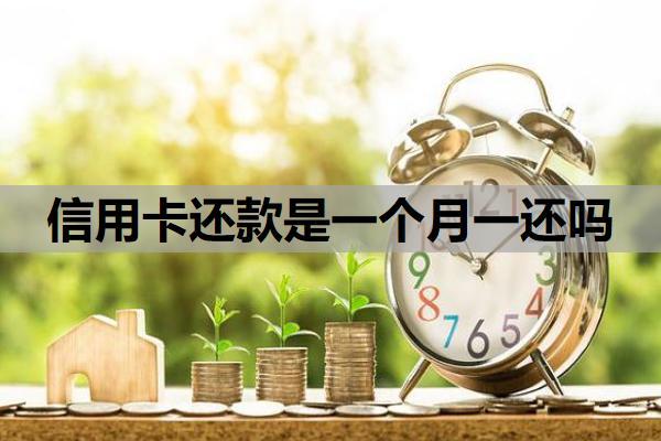 信用卡還款是一個(gè)月一還嗎？還款怎么操作？