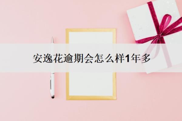 安逸花逾期會怎么樣1年多