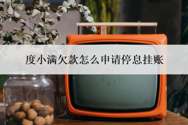 度小滿(mǎn)欠款怎么申請(qǐng)停息掛賬？可以申請(qǐng)暫停還款嗎？