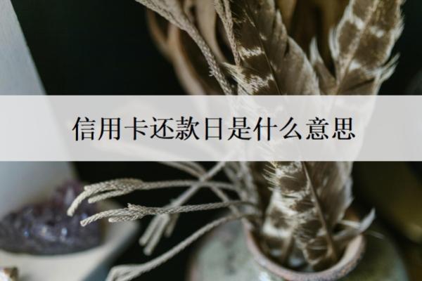 信用卡還款日是什么意思
